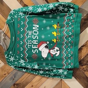 'TIS THE SEASON Snoopy and Woodstock Peanuts Christmas Sweatshirt